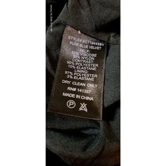 Revolve ASTR Isolde One Shoulder Bodysuit Top Velvet Dot Ruffle Sz S Party Event - Picture 11 of 11